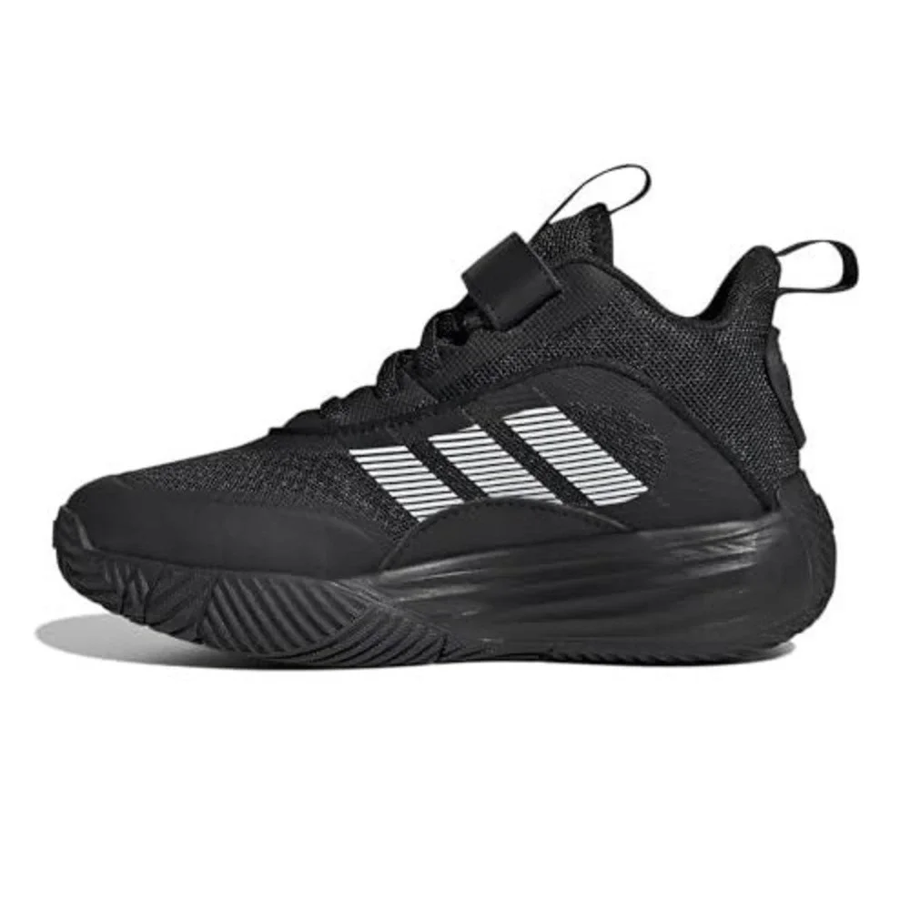Adidas OwnTheGame 3.0 Big Kids' Basketball Shoes - Black/White, US 6.5